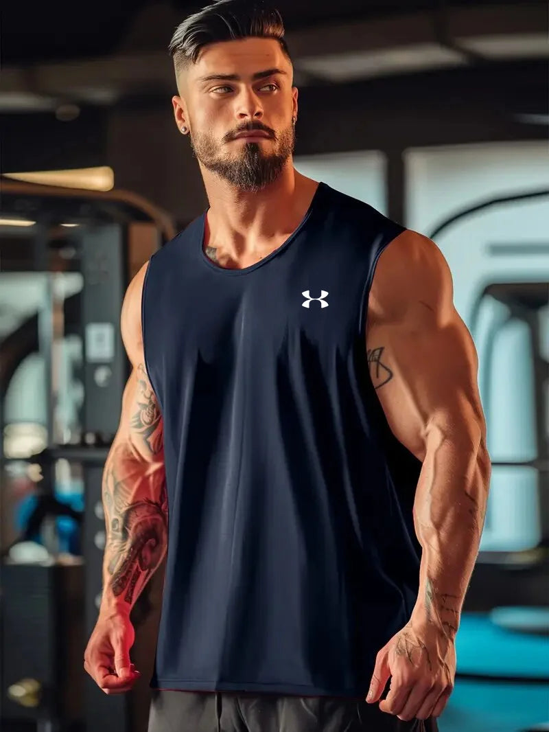Men's summer top, fashionable mesh vest, any set is very stylish~
