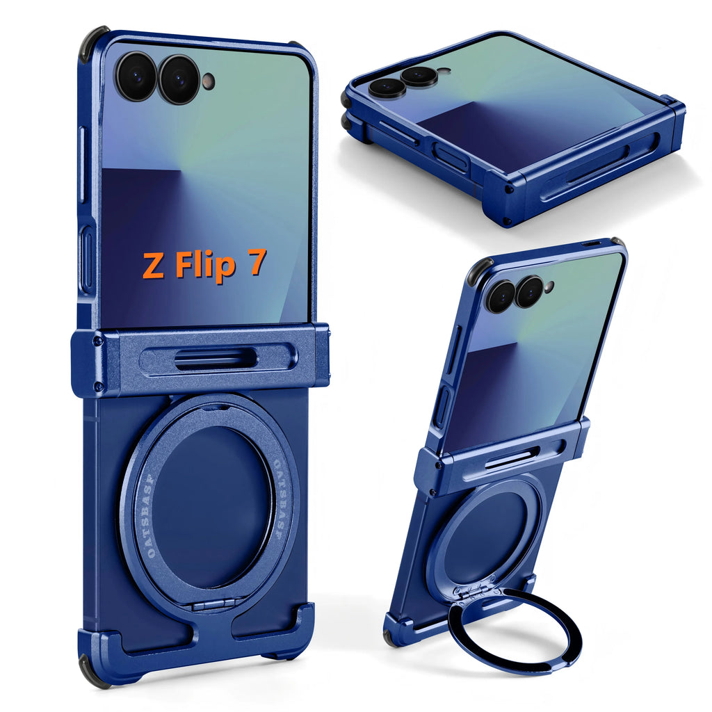 Eary for Samsung Galaxy Z Flip 7 6 Case for MagSafe 360°Rotatable Magnetic Kickstand Wireless Charging Anti Scratch Phone Cover