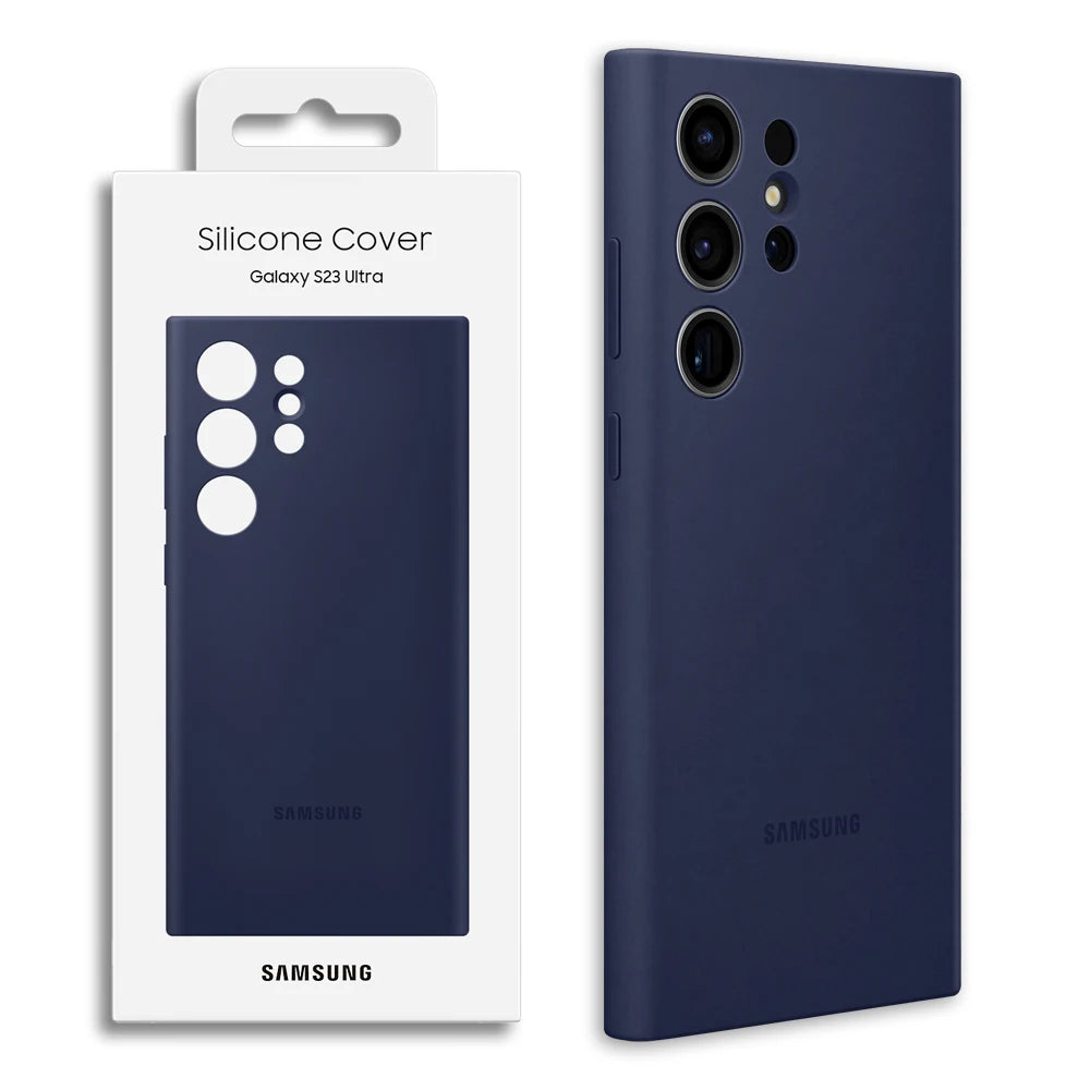Original For Samsung Galaxy S23 Ultra Case High Quality Silicone S23 Ultra Cover S23 Ultra Protector Shell & Box