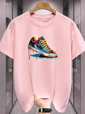 Summer Best Selling Men's 100% Cotton T Shirt Loose Fit Casual Round Neck Short Sleeved T Shirt with Printed Pattern