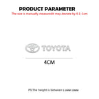 3D Metal Car Interior Decorative Badge Emblem Sticker for Toyota Camry Corolla Prado Hilux Yaris Supra Fortuner Auto Accessories