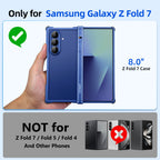 Eary Frameless Case for Samsung Galaxy Z Fold 7 Minimalist Aluminum Phone Cover Compatible for Magsafe Original Feel Metal Shell