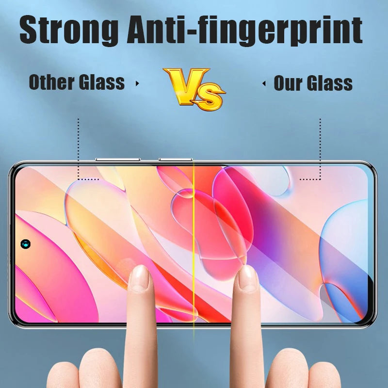 3PCS Protective Glass for Poco X3 X4 GT X5 X6 Pro NFC 5G Screen Protector for Xiaomi Poco M6 M5 M5S M4 M3 M2 Pro Glass Film