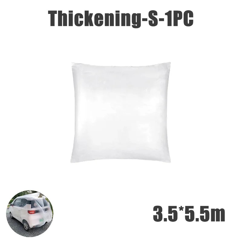 Disposable Transparent Car Clothing Cover Dustproof Rainproof Transparent Paint Dustproof Plastic PE Film Rainproof Car Cover