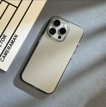 Corrugated matte finish, suitable for iPhone 17 Pro Max, premium frosted ultra-thin PC hard case, shockproof.