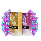 24pcs 5D Dotted Sex Condoms Thread Ribbed G-point Latex Ultra Thin Condom Orgasm Safer Contraceptives Stimulate Vaginal Sex Toys