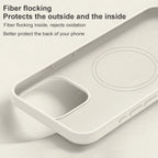 Official Solid Colour Liquid Silicone Magnetic Wireless Charging Phone Case For iPhone 17 Pro Max 16 15 14 13 Soft Bumper Cover