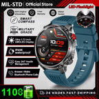 2026 New T-Rex 3 Pro Smart Watch 1100mAh Long Battery Dual-Band GPS 10ATM Waterproof Military Grade Sports Outdoor Smartwatches