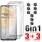 3D Curverd Protective Glass For Infinix Hot 50 Pro+ 4G Tempered Glass Screen Protector On Hot 50i 50 Pro+  50Pro Plus Lens Film