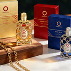 Dubai Royal Amber Perfume 100ml, Unisex Rose Cologne Spray Long Lasting Oriental Fragrance in Glass Bottle for Men & Women