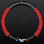 Universal Carbon Fiber Steering Wheel Cover for Toyota Corolla Vios Camry - Fits Crown Highlander Levin Ruizhi - Four Seasons Fi