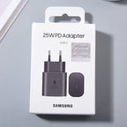 Samsung A07 A06 A05 25W PD Charger Super Fast Charge Adapter For Galaxy S25 Edge S24 S23 S22 S21 Z Flip Fold 7 6 5 Tab S10 Lite