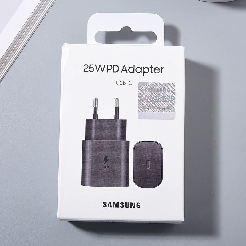Samsung A07 A06 A05 25W PD Charger Super Fast Charge Adapter For Galaxy S25 Edge S24 S23 S22 S21 Z Flip Fold 7 6 5 Tab S10 Lite