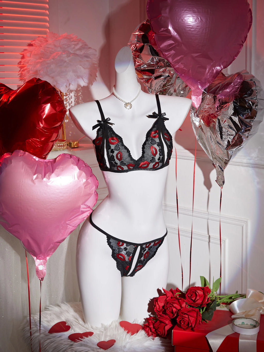 Open Bust Bra And Thong Set 2 Piece Women Lingerie Set Lace Underwear Bralette Bras Matching Seamless Panty Set Intimates