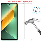 protective tempered glass for tecno pova 6 pro neo 4g 5g screen protector on techno pova6 6pro 6neo pova6pro film texno tehno