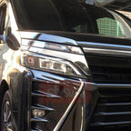 For TOYOTA 2017 VOXY 80 Modified Front Head Light Lamp Trim Cover Shade Stickers High Grade Stainless Steel Exterior Accessories