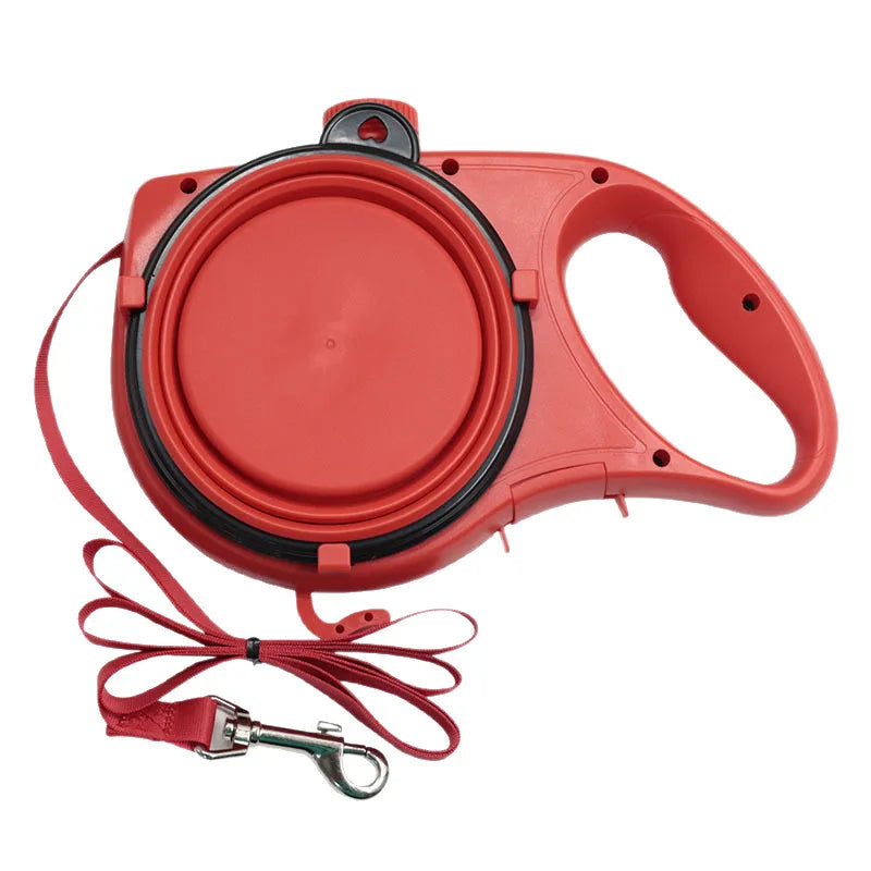 Automatic Pet Supplies Multi-Function Water Bottle Bowl Three-In-One Portable Dog Leash Harness Handy Pet Walking Rope