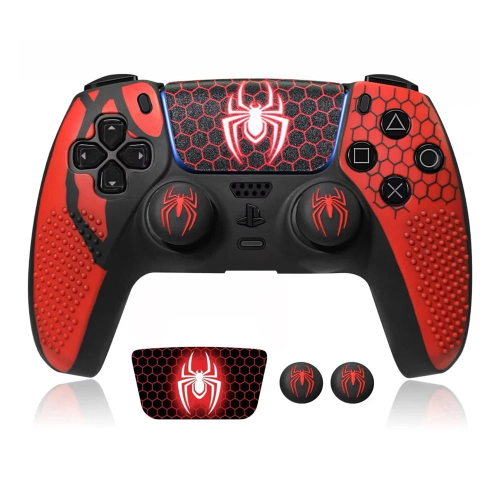 Rubber Silicagel Protective Cover Skin for PlayStation 5 DualSense PS5 Controller Silicone Gamepad Case 2 ThumbSticks Grips Caps