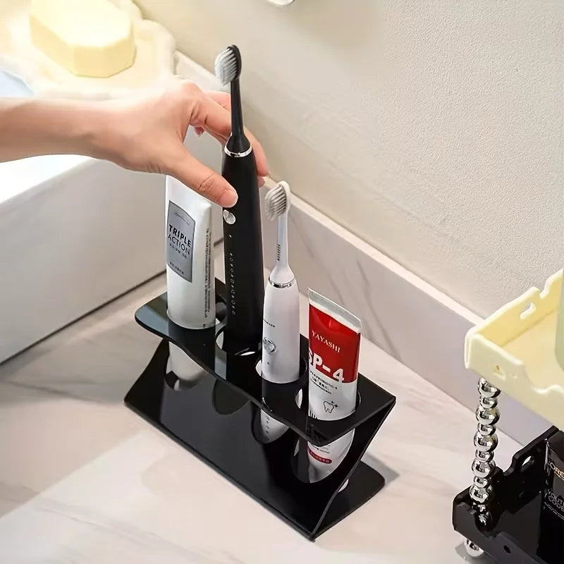 Bathroom Multipurpose Storage Rack for Toothbrush Holder, Multifunctional Drain Rack Organizer, Desktop Organizer for Bathroom
