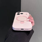 Liquid Silicone Stand Holder for Magsafe Case for iPhone 17 16 15 14 Pro Max Magnet Wireless Charge Camera Control Button Cover