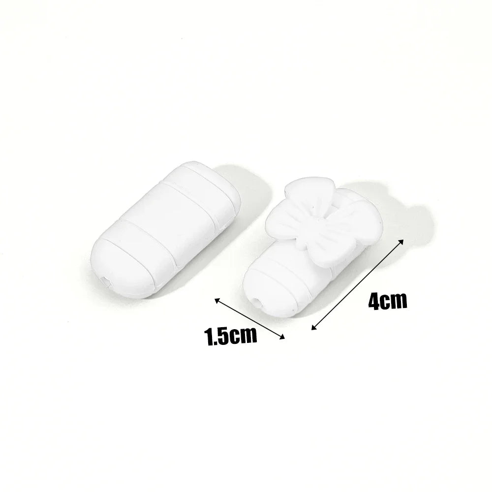 Cartoon Soft Silicone Data Cable Protective Wire Winder Saver for Android Type C Micro USB Phone Charging Cords Protector Cover