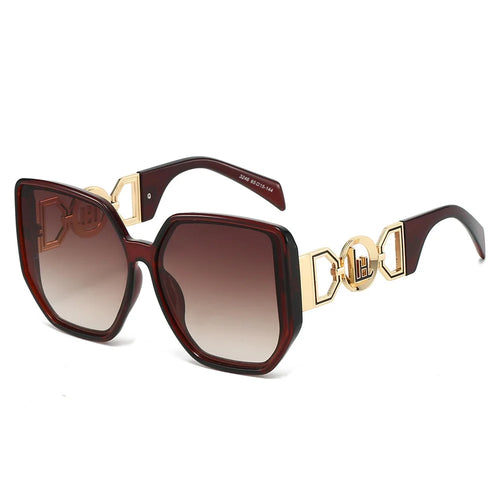 2025 Elegant Fashion Women Brand Sunglasses Oversize Square Sun Shades Men Sun Glasses Hollow Design Unisex Shades UV400