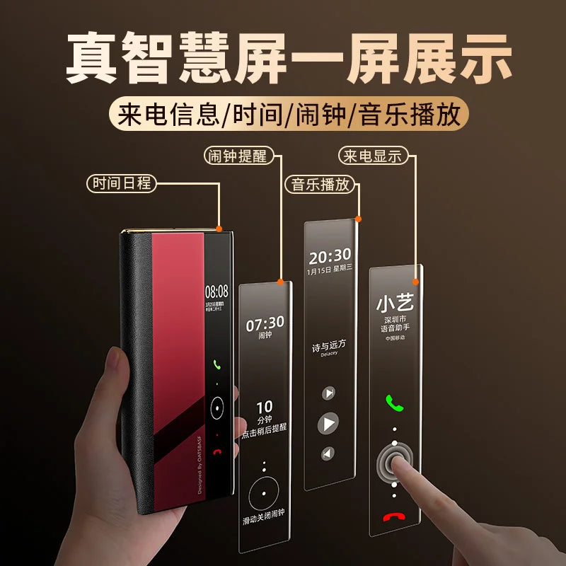 Eary Phone Case for Huawei Mate XT for MagSafe 360° Rotatable Stand Leather Metal Screen Protector Full Body Flip Cover Bumper