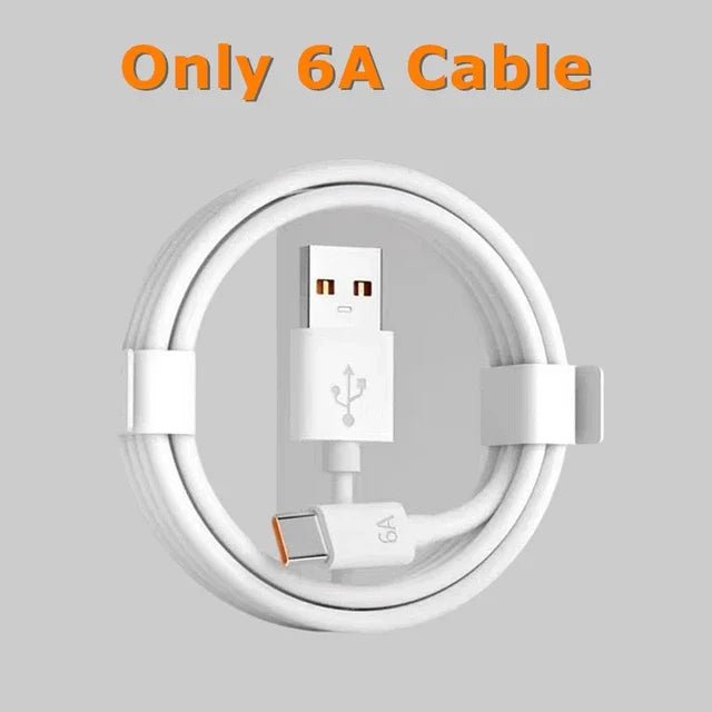 67W Super Fast Charger USB Type-C Cable for Xiaomi 13 Ultra 12 11 Redmi K50 K60 Note 12T POCO F5 Mi Turbo Quick Charging 6A Cord