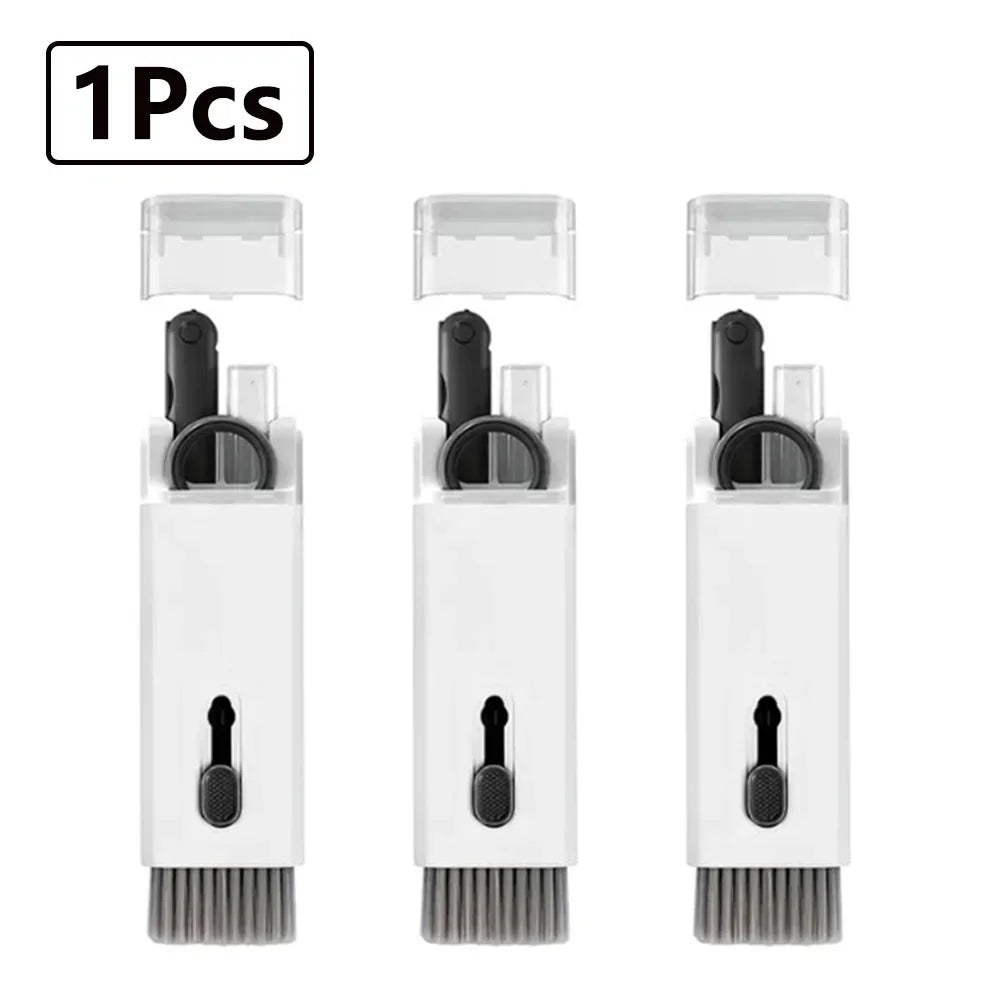 Keyboard Cleaning Kit 7-in-1 Laptops Cleaner with Keycap Puller, Multifunctional Keyboard Brush Cleaning Set for Airpods Phone