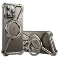 Eary Z Shape Frameless Phone Case for iPhone 17 Pro Max Air 16 15 14 13 for Magsafe Aluminum Metal Magnetic 360° Rotation Stands