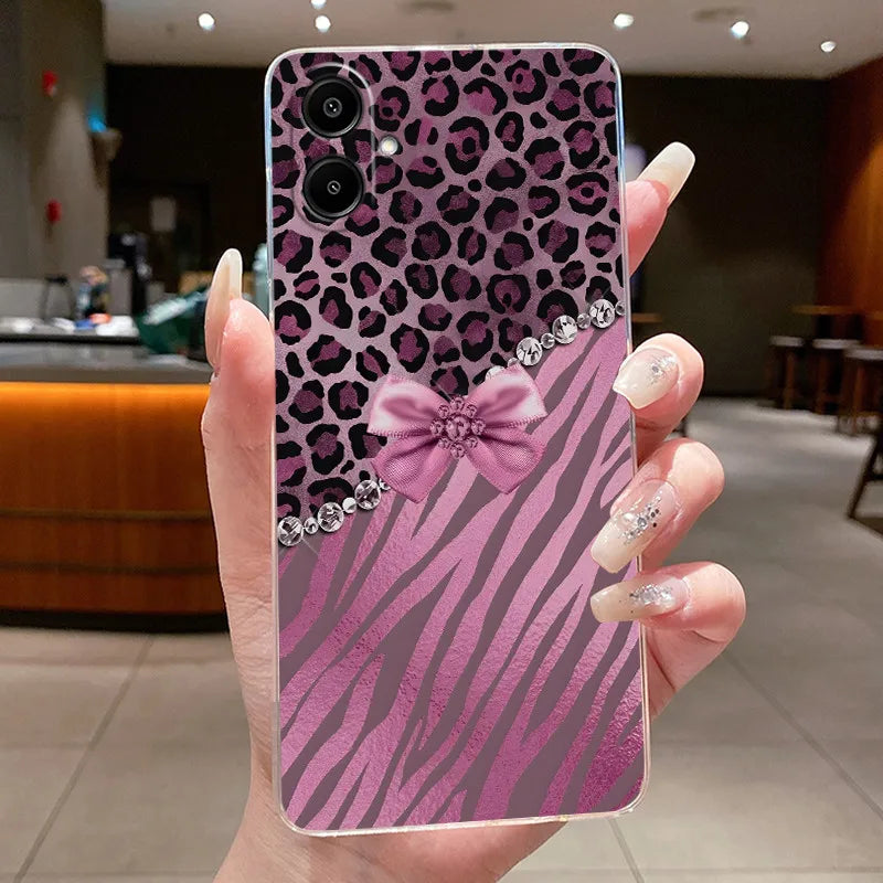 For Samsung A07 2025 Clear Phone Case Luxury Butterfly Flowers Casing For Samsung Galaxy A07 SamsungA07 A 07 Silicone Back Cover