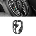 Carbon Fiber Epoxy Coated Interior Gear Shift Panel Trim Cover Sticker For Toyota Yaris 2006 2007 2008 2009 2010 2011 2012 2013