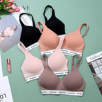 Logirlve French Thin Cup Lingerie Set Lace Bras High Quality Women Underwear Wireless Push Up Brassiere Breathable Bras Panties