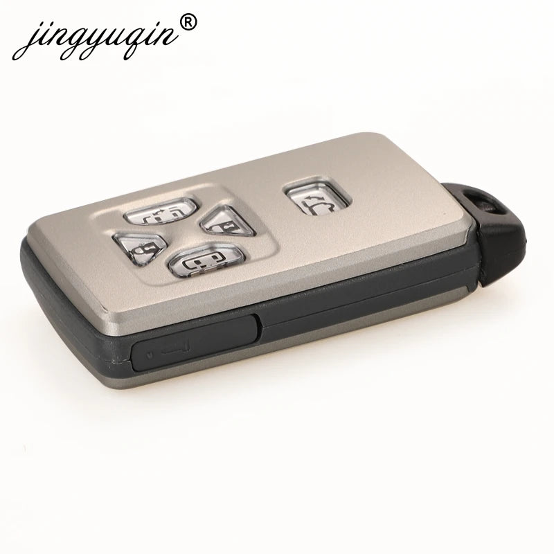 jingyuqin Key Shell for Toyota Noah Voxy Alphard Estima Vellfire Smart Card Remote Car Keyless Case Fob 4/5 Buttons