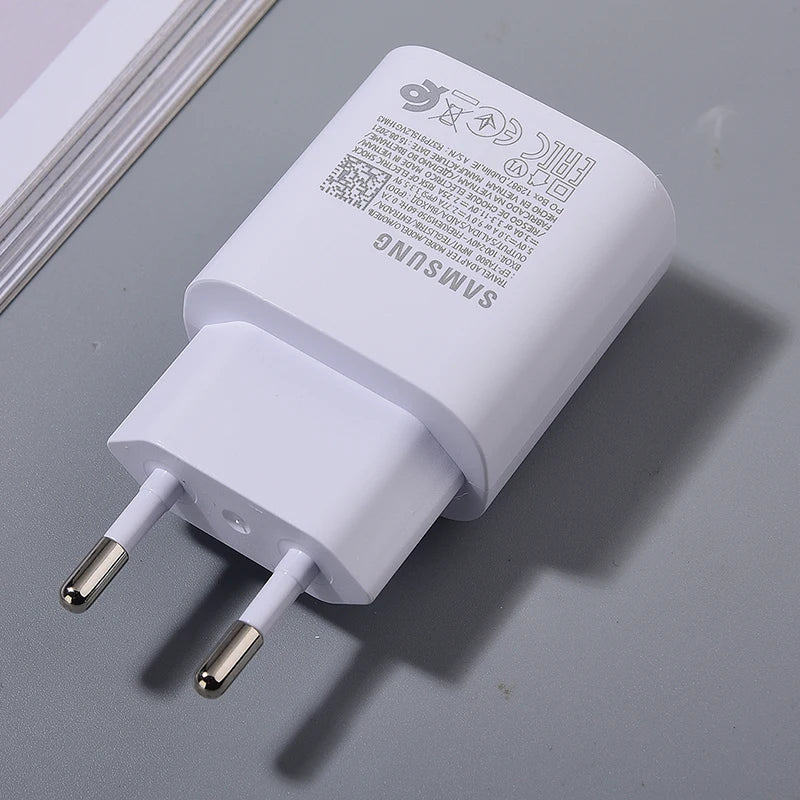 Samsung A07 A06 A05 25W PD Charger Super Fast Charge Adapter For Galaxy S25 Edge S24 S23 S22 S21 Z Flip Fold 7 6 5 Tab S10 Lite