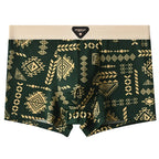 Underwear Man 2025 ice silk screen printed antibacterial breathable boxer shorts four-corner men's cheap clothing