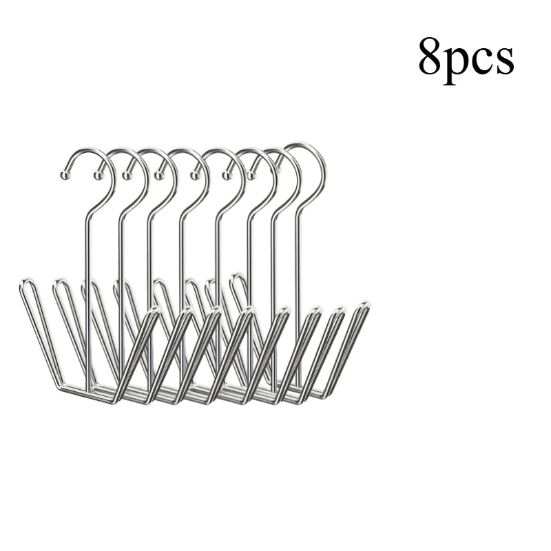 Stainless Steel Shoe Rack, Multi-Functional Shoe Rack with Double Hook Design, Shoe Drying Rack for Dehumidifying Hanging Shoes