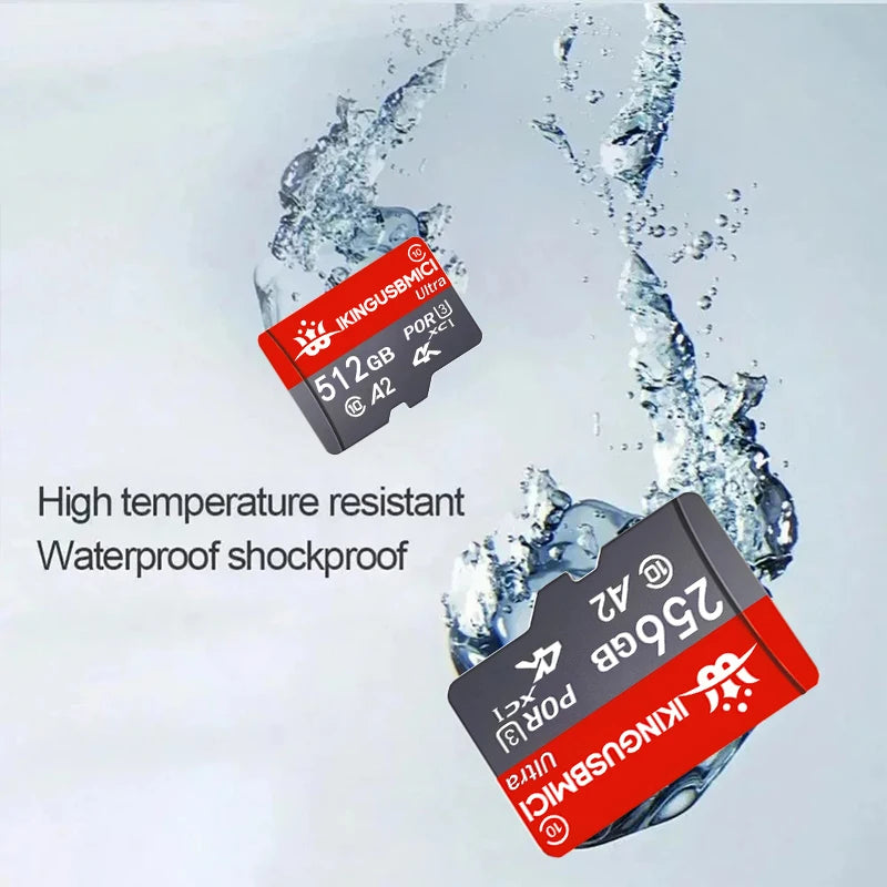 Mini Sd Card Smartphone 32/64/128/256/512gb Uhs-i Memory Premium Micro Camera Flash Reliable U3 Durable High Speed Fast Class 10