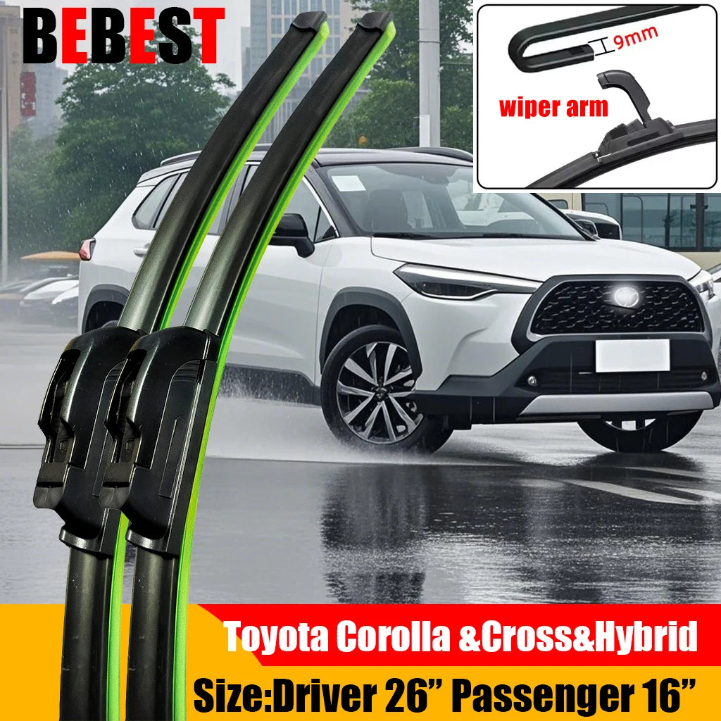 Front Wiper Blades For Toyota Corolla 2007-2023 2021 2022 Windscreen Windshield Window Accessories Corolla Hybrid Corolla Cross