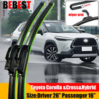 Front Wiper Blades For Toyota Corolla 2007-2023 2021 2022 Windscreen Windshield Window Accessories Corolla Hybrid Corolla Cross
