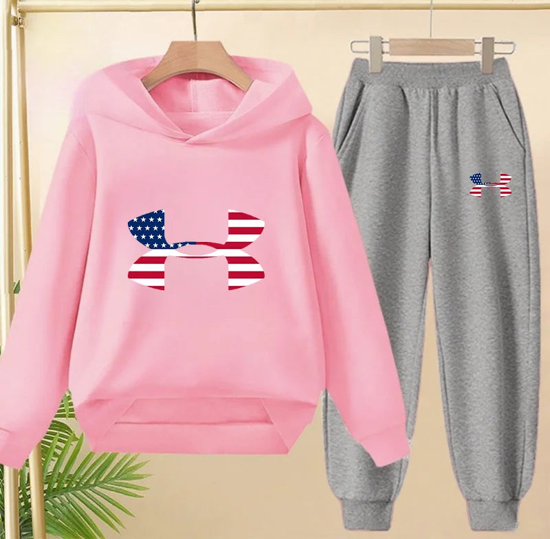 2-13 Years Boys 2pcs Hoodie+Pants Tracksuits Kids Cute brand Autumn Spring  Girls Casual Streetwears Children Clothes Sets