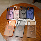 For Magsafe Matte Translucent Armor Shockproof Case For Samsung A56 5G Wireless Charge Cover For Samsung A57 A55 A37 A36 A35 A17