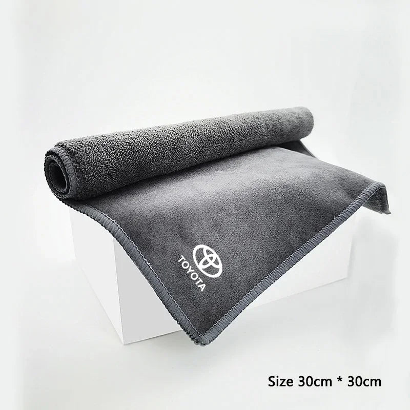 Car Microfiber Cleaning Towel Car Washing For Toyota C-hr Corolla Camry Rav4 Yaris Hilux Prius Avensis Auto Styling Accessories