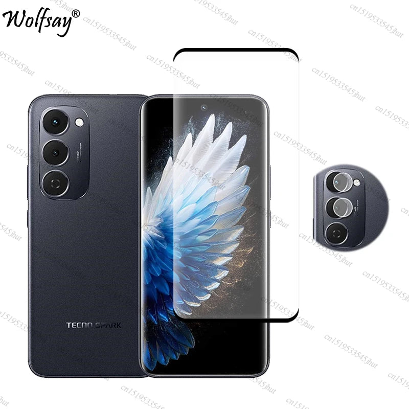 Tempered Glass For Tecno Spark 40 Pro Plus Screen Protector Tecno Spark 40 Pro+ Camera Glass For Tecno Spark 40 Pro Plus Glass