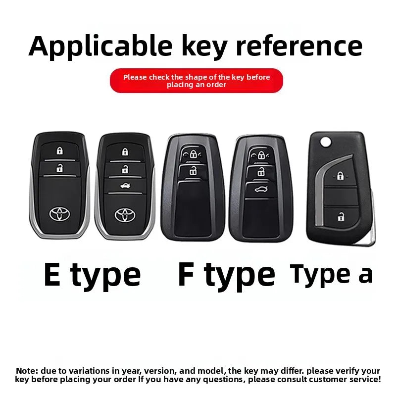 Alloy Car Remote Key Case Cover Protect Shell Bag For Toyota Prius Camry Corolla CHR C-HR RAV4 Altis Land Cruiser Prado Avalon