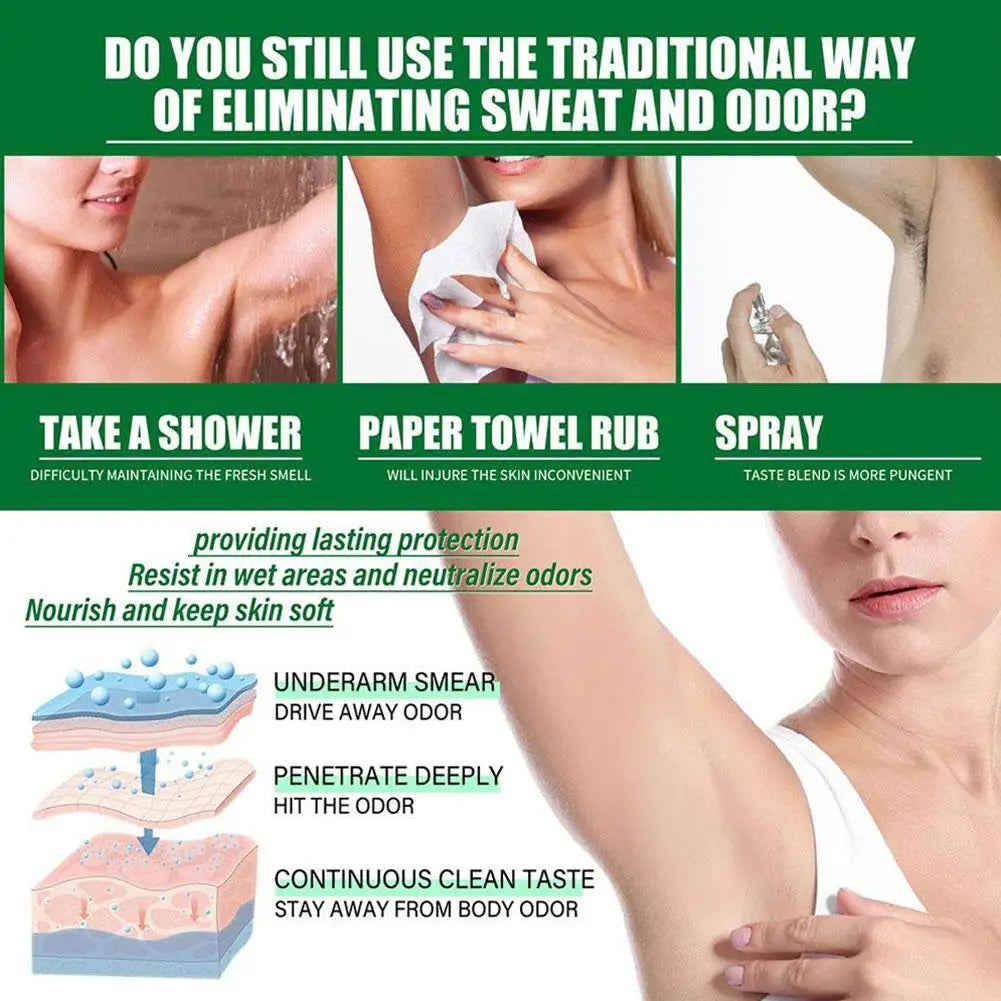 Odor Cream for Body Sweat Remove Bad Smell Deodorant Armpit Lasting Refreshing Significant Effect Sweatproof Odor Cream
