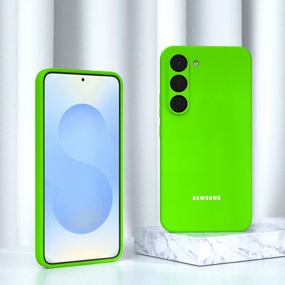 Original For Samsung S24 S25 S26 Case Soft Liquid Silicone Phone Back Cover For Galaxy S26 S25 S24 S23 S22 S21 Plus Ultra FE
