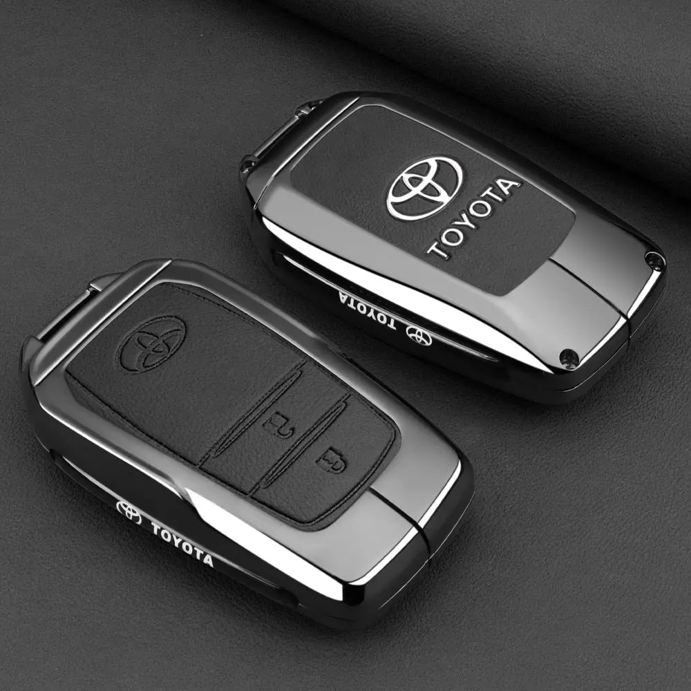 Car Key Fob Case Cover Shell for Toyota C-HR Hilux Fortuner Land Cruiser 200 Camry Corolla Crown RAV4 2023 2024 2025 Accessories