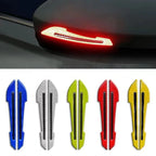 1 Set/2PCS Car Reflective Warning Mirror Strip Safety Warning Reflective Sticker For Universal Car Decorative Trims
