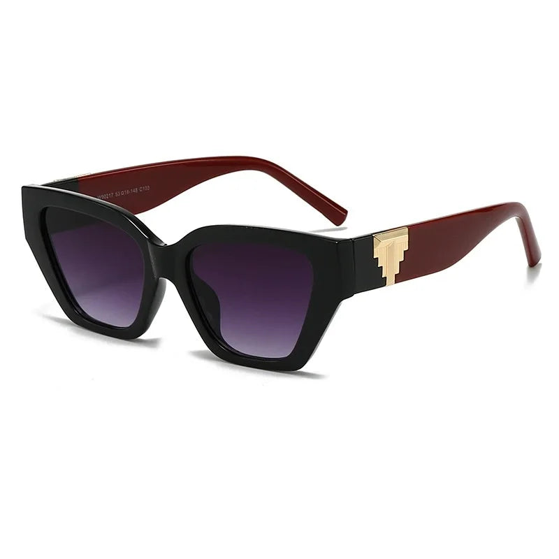 2025 Luxury Glamour Brand Women Sunglasses Stylish Cat Eye Fashion Ladies Glasses Trend Designer Gradient Eyewear UV400